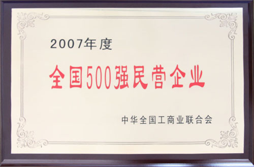 2007年度全国500强民营企业